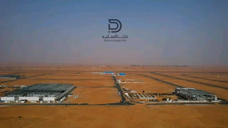 Owning an industrial land with a warehouse permit + offices + exhibitions + workers' accommodation with a building permit G+M+1 - in the Emirate of Sharjah - a very special location for factories in a63819129109249110