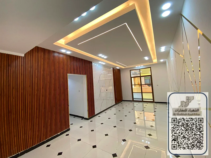 2 bedroom and a hall, two bathrooms, large area in Al Rawda 3, near Sheikh Ammar and close to the Dubai exit, new building, first occupan63719788465154110