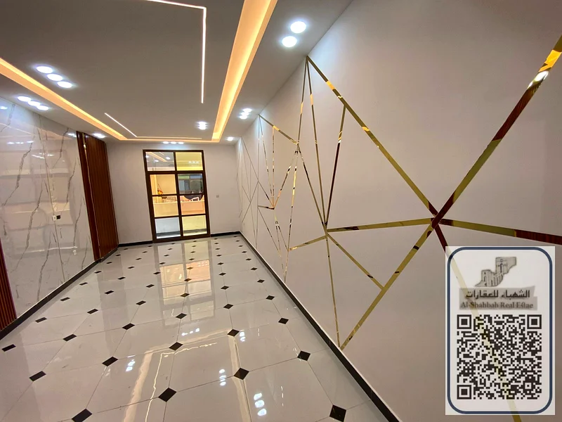 2 bedroom and a hall, two bathrooms, large area in Al Rawda 3, near Sheikh Ammar and close to the Dubai exit, new building, first occupan63719788465154111