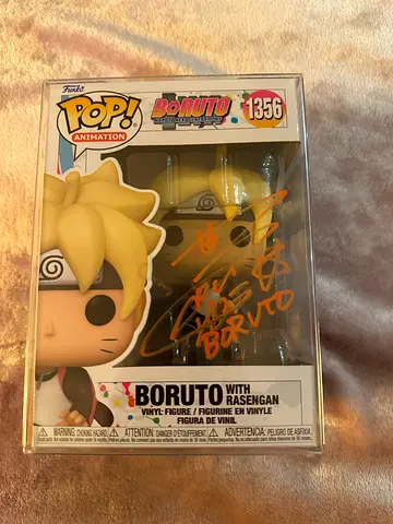 Rare Boruto Signed Funko Pop by YUKO SANPEI! AGC Collectible