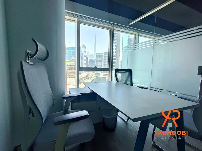 مساحة متميزة في برج تشرشل التنفيذي، خليج الأعمال63826858399362114