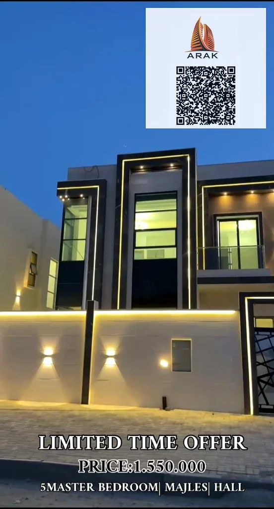For sale, a luxurious villa in the Al Helio One area of ​​Ajman63892120978563112