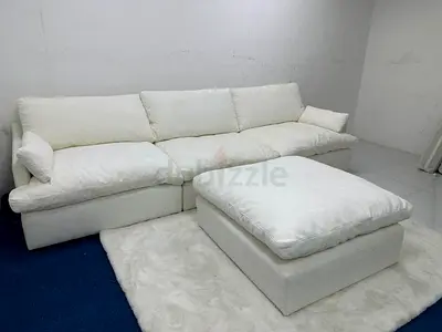 Great condition cloud sofa with footstool