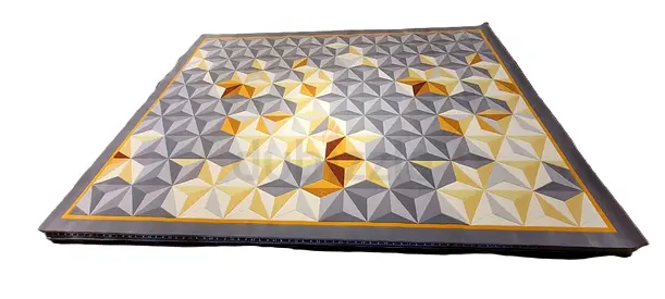 Stunning Geometric Patterned Area Rug - Perfect for Any Room! 3x4 meter handtufted wool rug