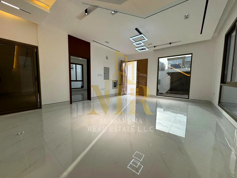 Modern designed villa with a private pool, two floors and a roof, freehold for life in a prime location in the heart of Ajman, including electricity a63907818296451113