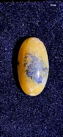6.7 ct Dendritic Opal / Merlinite / Moss Opal ring cabochon أوبال شجيري gold silver 18k 21k 22k mk