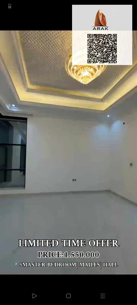 فيلا للبيع في الحيلو 1 – موقع متميز قرب طريق الشيخ محمد بن زايد63907818252673114