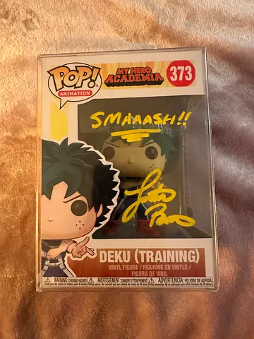 Limited Edition Signed Deku Funko Pop My hero Academia - A Must-Have for Collectors!
