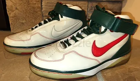 NIKE Airforce 25 Original! Rare! League Special Edition  Size 45 REAL LEATHER! 316256-151 Genuine