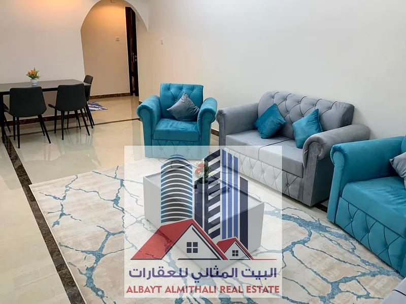 شقة فاخرة مؤثثة من فئة في آي بي، غرفة نوم واحدة، صالة، حمامان، تأجير شهري، مبنى جديد، تشطيب سوبر ديلوكس، أول مستأجر، تكييف مركزي63722819663234110