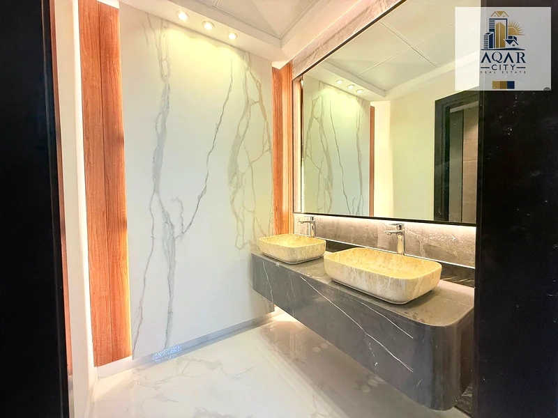 Classic villa, two floors and a roof in the most upscale areas of Ajman, large area, freehold for all nationalities, including registration fees63882823514881114