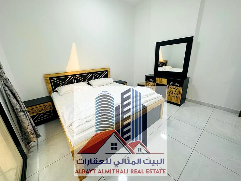 🏢🌟 شقة مفروشة من غرفة نوم واحدة للإيجار الشهري – الرشيدية 2، عجمان 🌟🏢 📍 الموقع: الرشيدية 2 – خلف حديقة السيدات، بالقرب من برج الفالكون63720685444355111