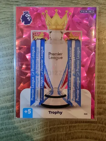 Premier League Trophy Card - A Collectors Dream!