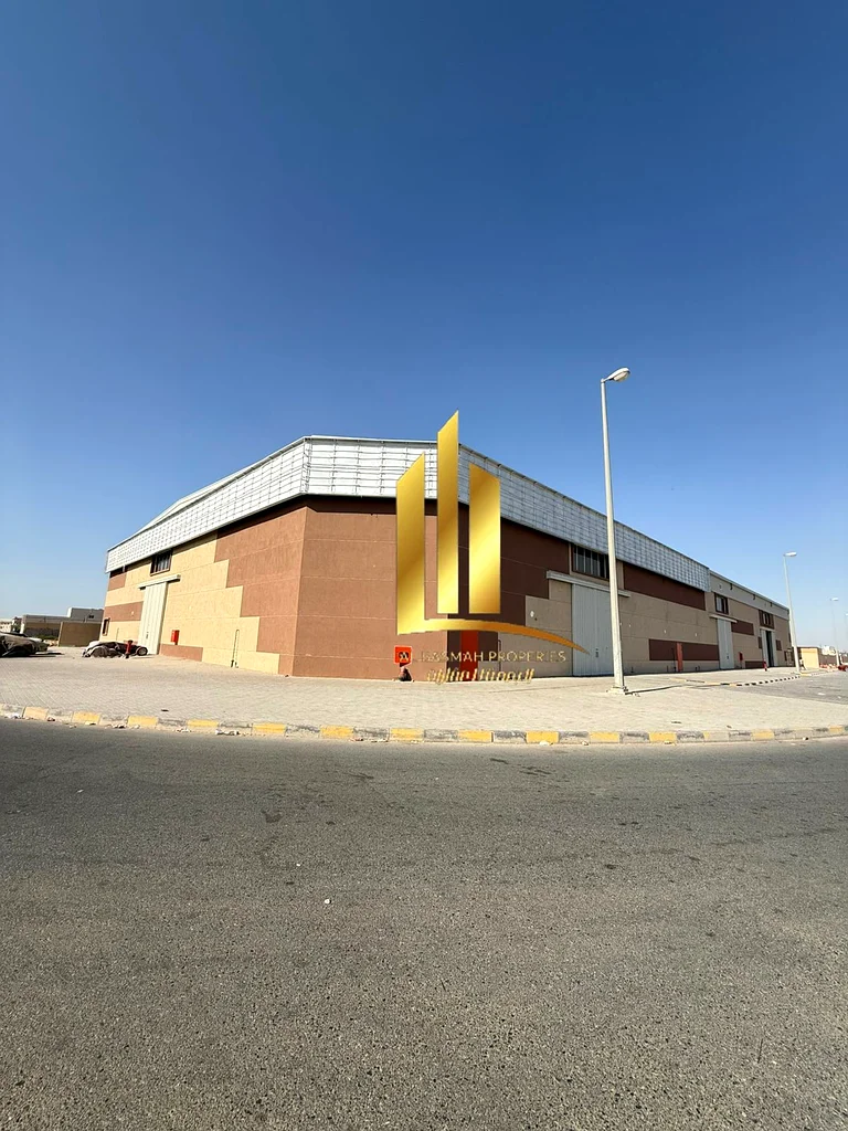 For sale, a large warehouse (corner) in Emirates Industrial City, Block (5), freehold for Arabs.   With an area of ​​45,000 square feet, on a corner o63819416629633111