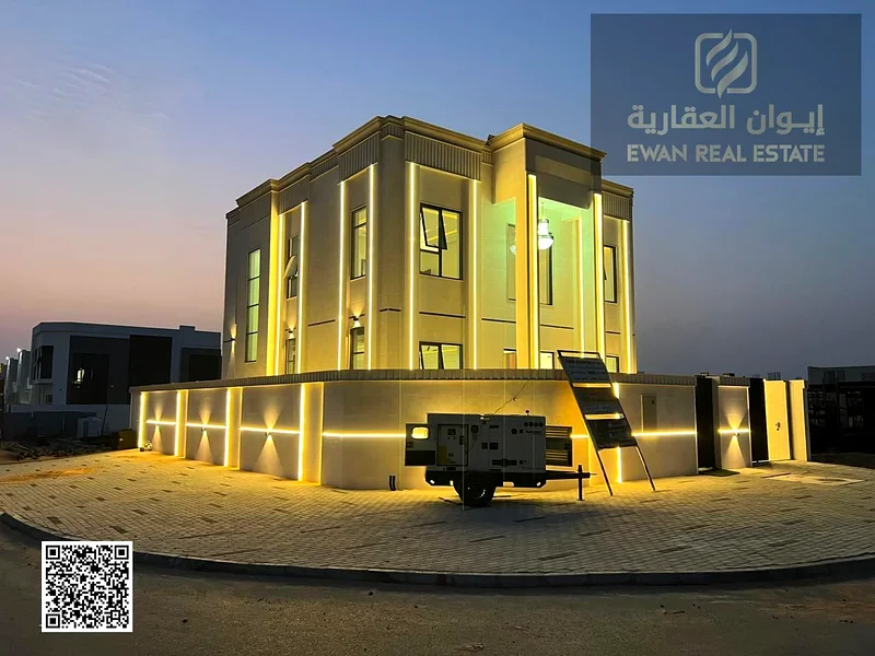 Villa for sale in Al Helio 2, corner, 4 rooms, two floors, classic, all stone63908032982401110
