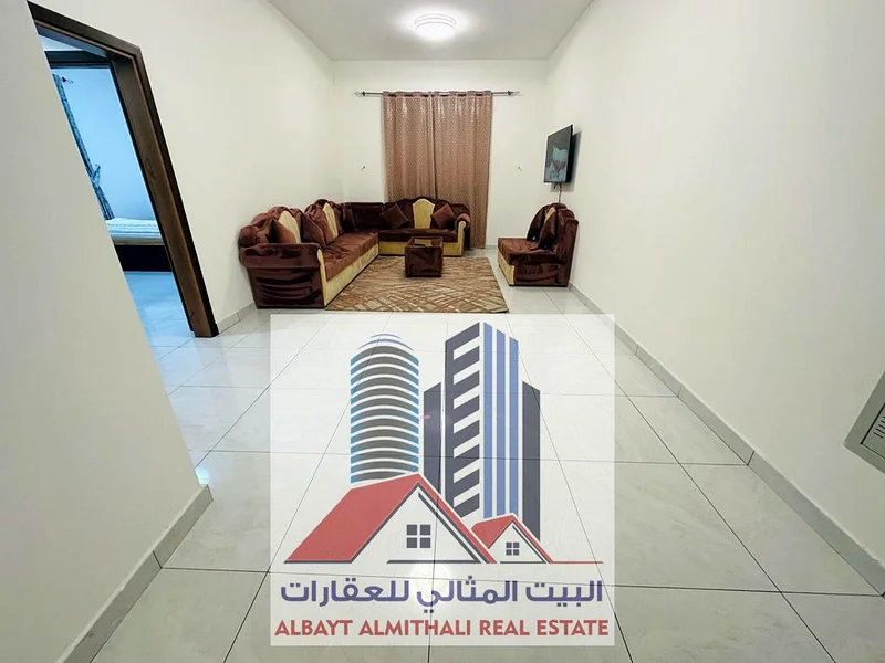 🏡 شقة مفروشة من غرفة نوم واحدة للإيجار – الرشيدية 2، عجمان 📍 الموقع: الشقة رقم 402 خلف حديقة الرشيدية للسيدات بالقرب من برج فالكون63720879475329111