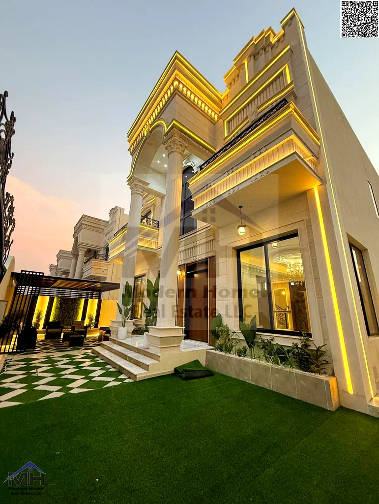Without annual fees, own a wonderful villa 6 rooms in Ajman. first resident, freehold, super deluxe finishing, behind Al Hamidiya Park.63906248545153111