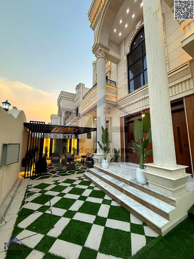 Without annual fees, own a wonderful villa 6 rooms in Ajman. first resident, freehold, super deluxe finishing, behind Al Hamidiya Park.63906248545153113