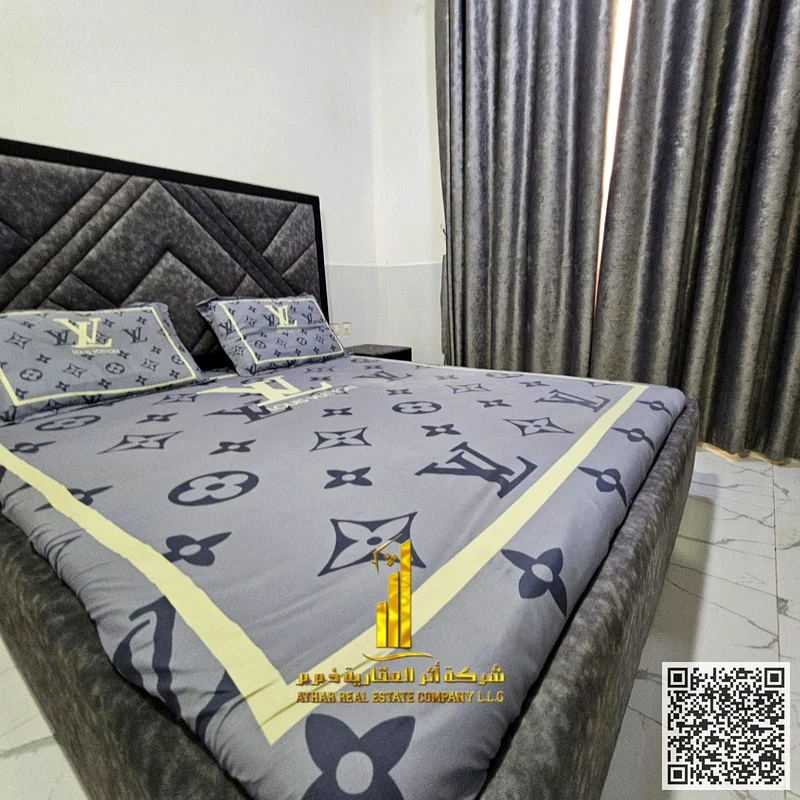 A fully furnished room and hall with elegant furniture and a spacious area in a vital area for monthly rent in Ajman, Al Jurf 2, behind Day to Day63837479733763113
