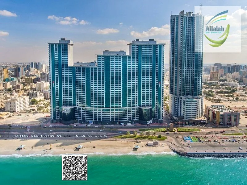 شقة من غرفتي نوم مع إطلالة على البحر في أبراج ريزيدنسس كورنيش عجمان للبيع63871086862594110