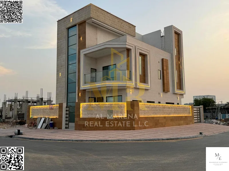 For Sale – Corner Villa in Al Helio | 5 Master Bedrooms + Majlis + 2 Living Rooms + 3 Kitchens | 2 Floors + Roof | Incl. Registration Fees | Freehold63909116641027110