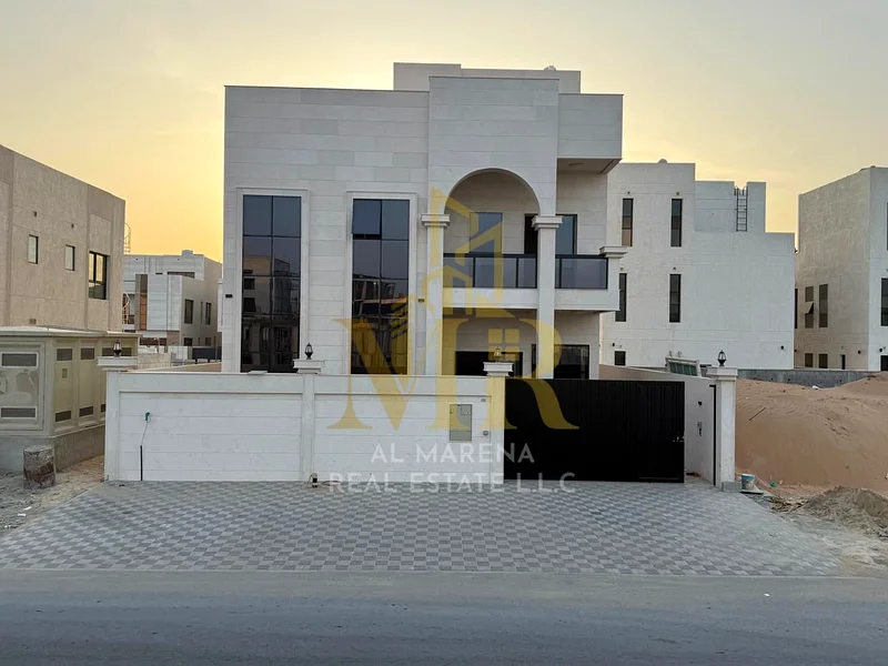 Luxury villa for sale in Al Bahia - Ajman Area: 3014 sq ft | 5 master bedrooms | 2 floors and a roof | Price: 1,600,000 AED - negotiable63883359823875112