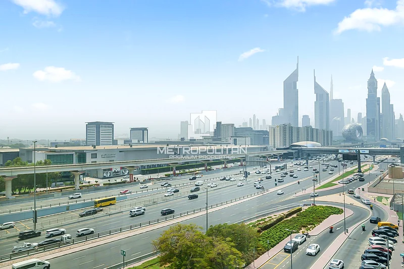 شقة مفروشة مع إطلالة على شارع الشيخ زايد | طابق منخفض63745657961091110