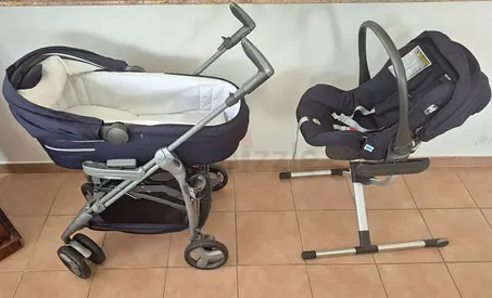 Stylish Travel System Stroller with Infant Car Seat for Your Little One - 5 piece / ways