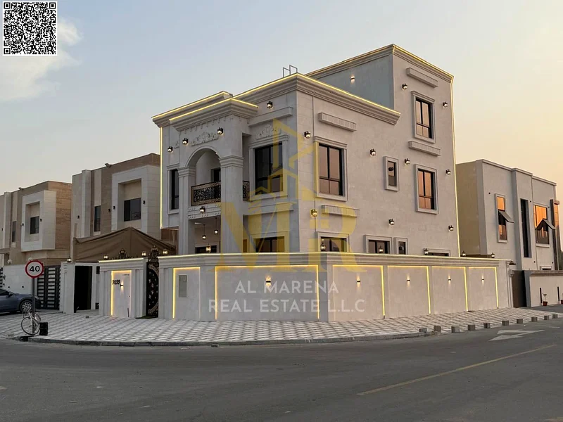 A villa with a price inclusive of registration and ownership fees on the main street, ready for occupancy in the most upscale areas of Ajman. Freehold63908369363202110