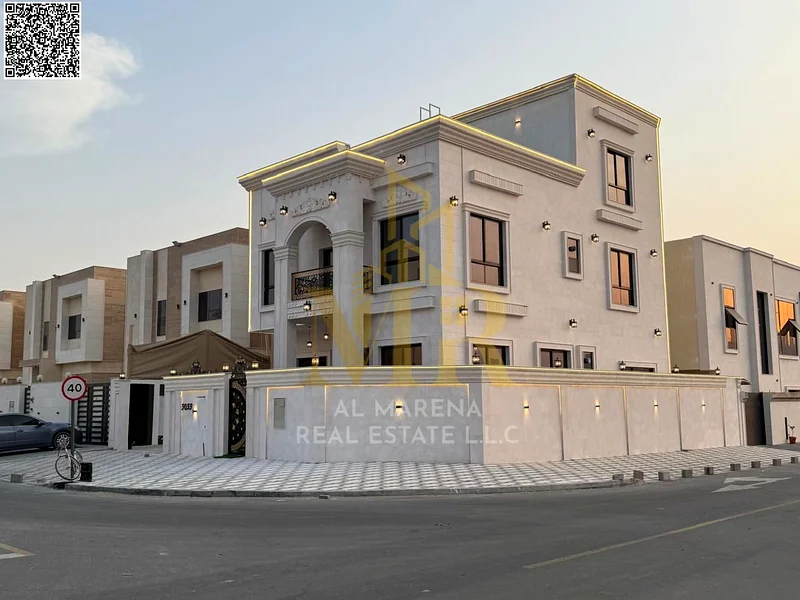 A villa with a price inclusive of registration and ownership fees on the main street, ready for occupancy in the most upscale areas of Ajman. Freehold63908369363202111