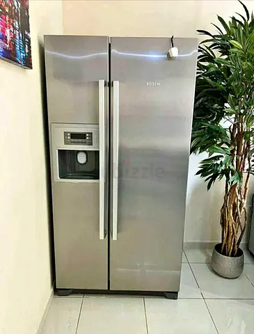 Bosch Side By Side Fridge Freezer With Water Dispenser Ice Maker Mint Use