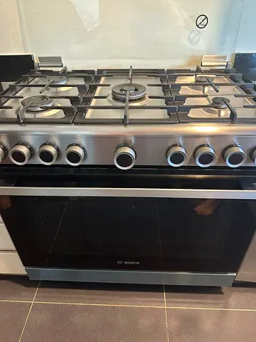 Bosch Gas coker 90x60cm 5barner freestanding