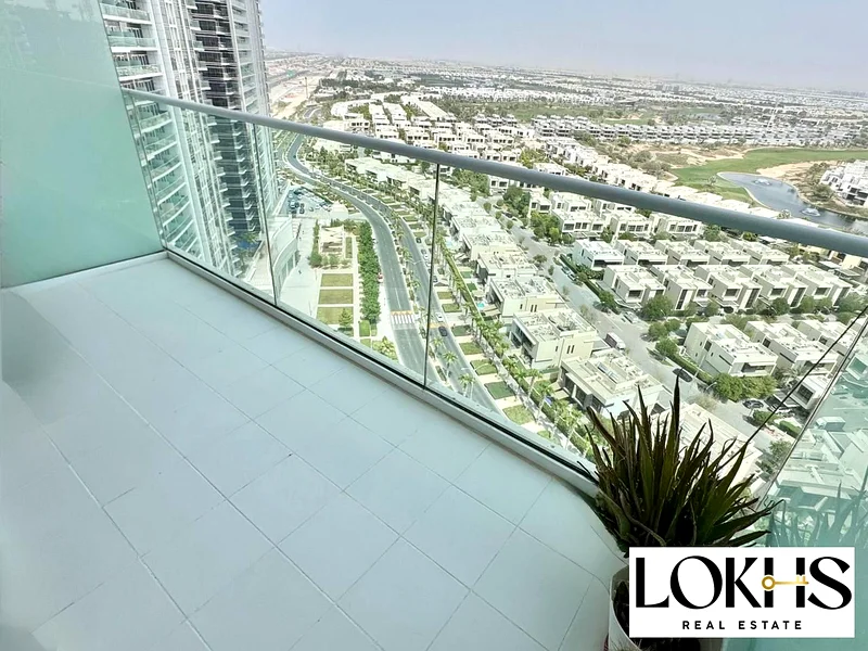طابق عالي مع إطلالة على الجولف وإمكانات استثمارية ممتازة وشرفة زجاجية63973582068099111