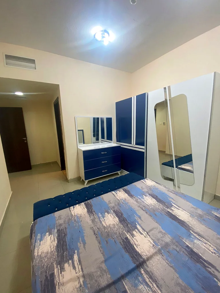 Two rooms,a hall,balcony,3bathroom,med room ,furnished with hotel furniture,6,199 dirhams with internet, Burj Manazel 263827987909761111
