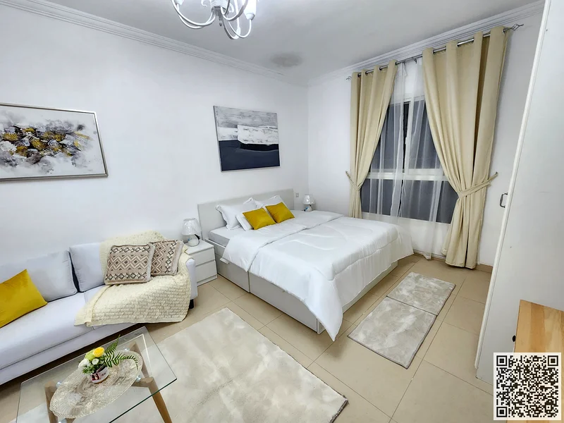 First resident, the most luxurious and upscale fully furnished studio for monthly rent in Al Jurf 2, Al Yasmeen Towers63837479846659114
