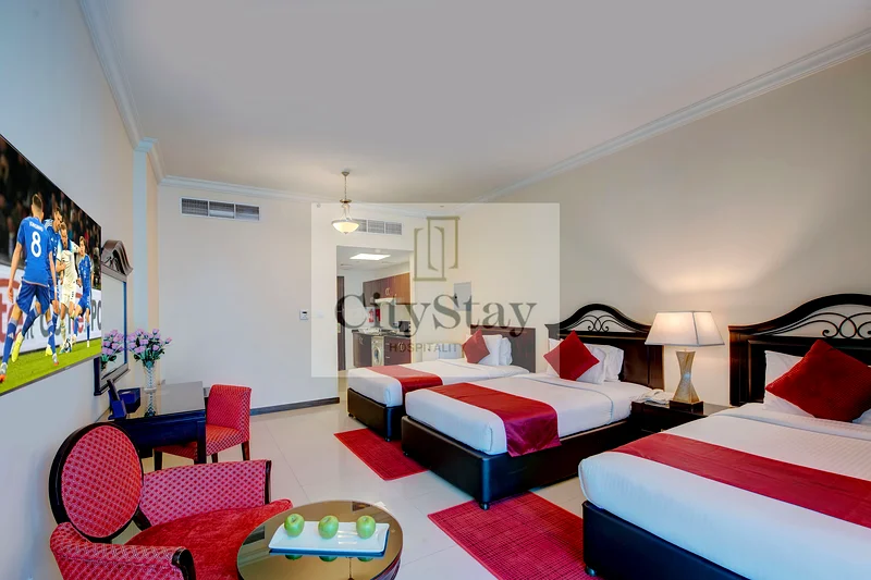Large Studio for family  | Serviced Apartment | Free Cleaning|63829426743043111