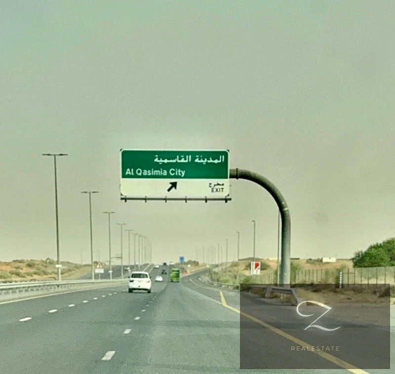 Land for sale in Sharjah, Al Qasimia City, distinguished location, different areas and different prices63821147123843110