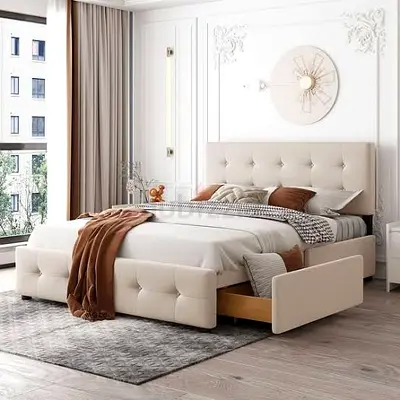 Stylish Modern Bed with Storage - Perfect for Your Bedroom!