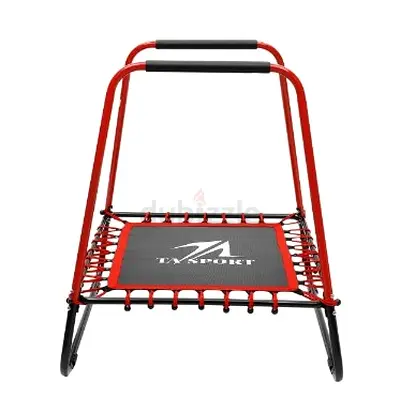 Trampoline With Handrail, Black/Red 40Inch (Brand : Ta Sports)