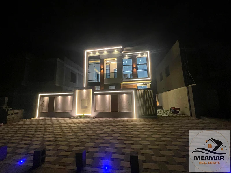 For freehold ownership in Ajman, all nationalities, a luxurious villa for sale, in Al Helio 1, including registration .installment 100%63893559702913111