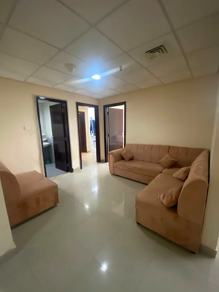 Two rooms,a hall,balcony,3bathroom,med room ,furnished with hotel furniture,6,199 dirhams with internet, Burj Manazel 263827987909761114