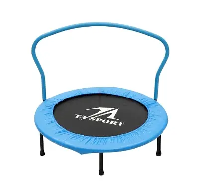 Trampoline With Handrail, Blue 40Inch (Brand : Ta Sports)