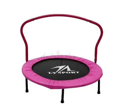 Trampoline With Handrail, Pink 40Inch (Brand : Ta Sports)