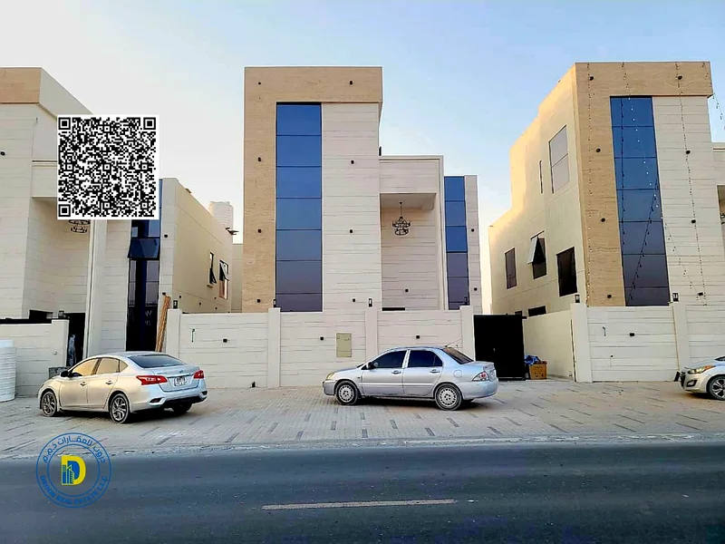 For sale, a modern villa with 5 rooms and a roof, including registration fees, in Al Helio 2, super deluxe finishing, freehold , bank financing63909885833731110