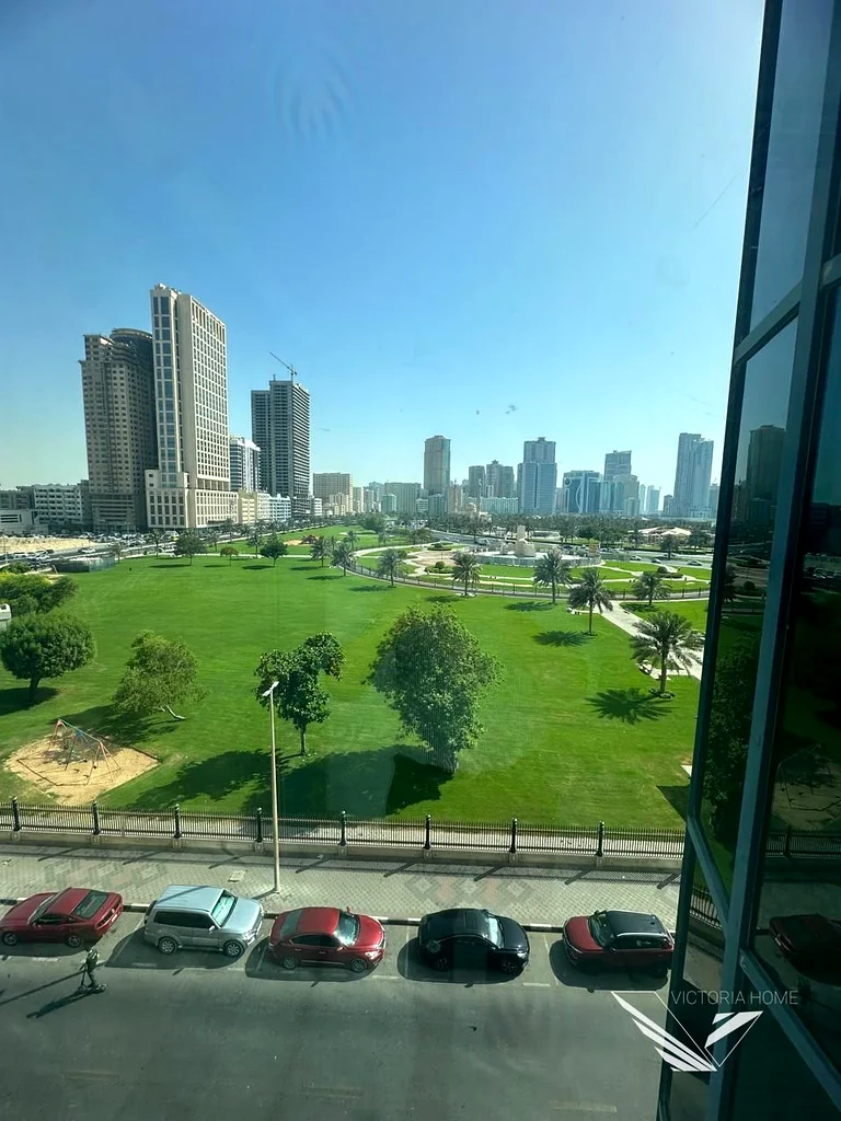 Spacious! big office kitchen bathroom park view close to buhaira corniche al majaz 1 area sharjah63816452006145111
