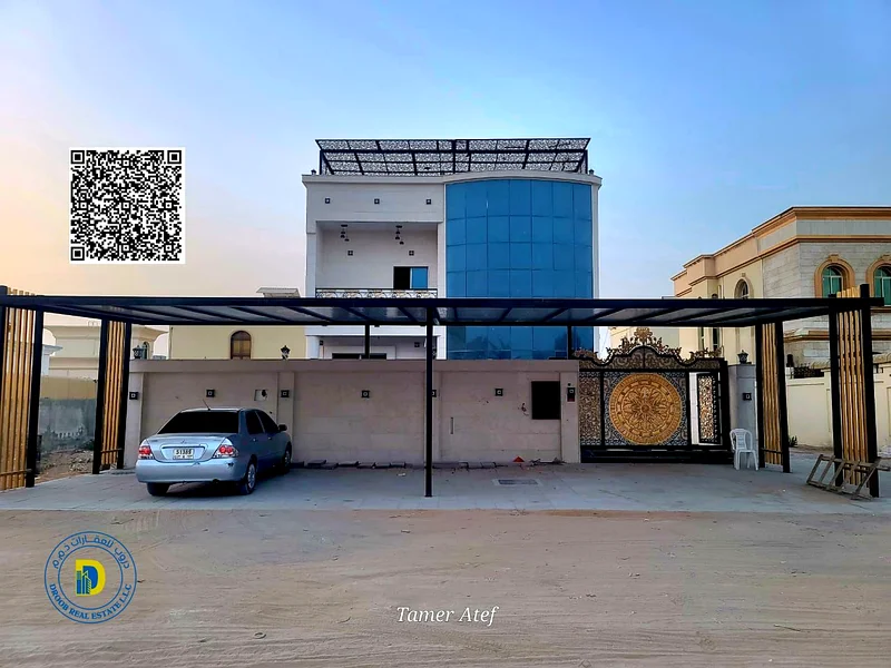استمتع بالفخامة في الفيلا المكونة من 6 غرف مع مسبح وسطح في الجميرا الثانية، عجمان، تشمل الكهرباء والماء، مناطق واسعة، تمويل مصرفي للتملك الحر63878711741697110
