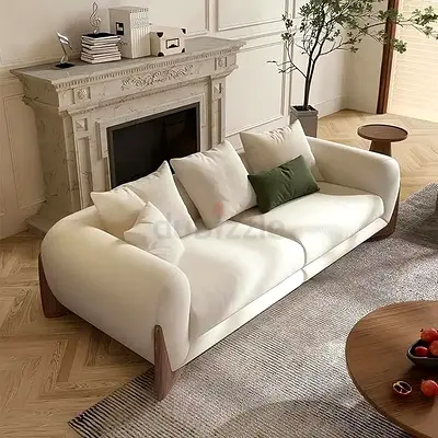 Stylish White Sofa for Comfortable Living Room Charisma
