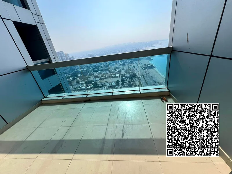 شقة بغرفة نوم واحدة مع إطلالة على البحر متوفرة للبيع في برج كورنيش عجمان63869813984641113