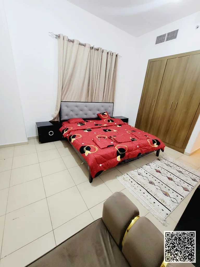 Furnished One-bedroom apartment for monthly rent in Ajman, Al Rashidiya 3 - Ajman One Towers ✔️ Bills and internet included ⚡📶 Private parking63836977080963113