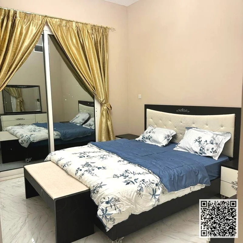 Furnished One-bedroom apartment for monthly rent in Ajman, Al Rashidiya 3 area - opposite Ajman One ✔️ Bills and internet included63838222982017113